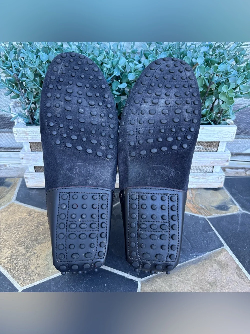 Tod's X Ferrari Gommino Suede Leather Driving Shoes